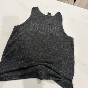 Victoria's Secret Charcoal Gray Racerback Tank Top